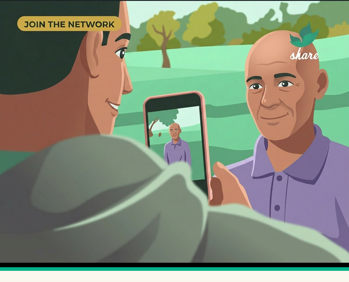 Field agent with a farmer